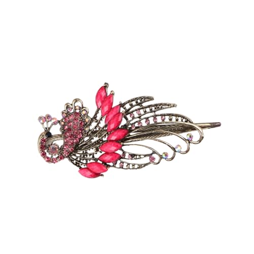 DECORNIJIA Vintage Haarklammer mit Funkelnden Strasssteinen Modischer Haarclip für Damen und Mädchen Langlebig Leichter Haarschmuck für Partys Festivals und Alltag von DECORNIJIA