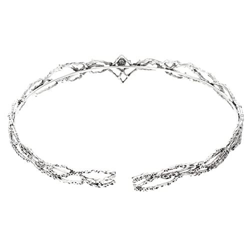 DECORNIJIA Vintage Herren Königskrone aus Legierung Leichtes Langlebiges Stirnband mit Funkelnden Schmucksteinen Komfortabel für Hochzeit Cosplay Party und Festliche Anlässe von DECORNIJIA