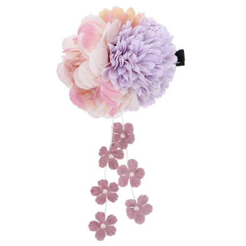 DECORNIJIA Vintage Perlen Haarspangen mit Blüten Design Simulierte Blumen Haarschmuck für Damen Braut Hochzeitszubehör Retro Stil Haarklammern Geeignet für Festliche Anlässe und Partys von DECORNIJIA