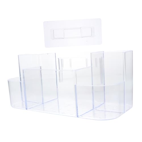 DECORNIJIA Wandmontierte Kosmetikbox Mit Klebeband Transparente Aufbewahrungsbox Für Bad Und Küche Organizer Für Make-up Und Pflegeprodukte Platzsparend Und Praktisch DECORNIJIA Wandmontierte Kosmetikbox Mit Klebeband Transparente Aufbewahrungsbox Für Bad Und Küche Organizer Für Make-up Und Pflegeprodukte Platzsparend Und Praktisch von DECORNIJIA