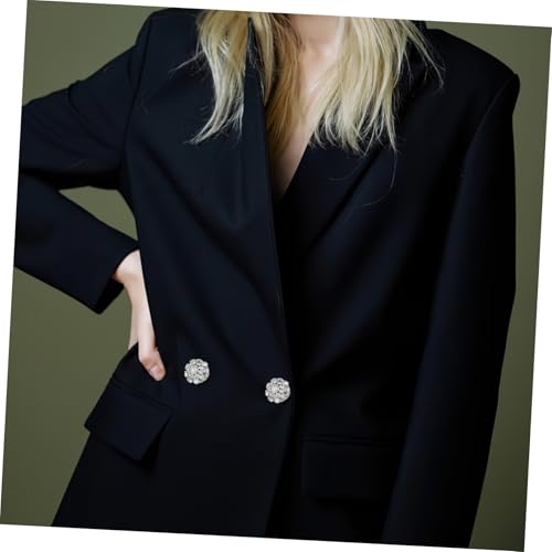 DECORNIJIA Wasserdiamant Blumen Manschettenknöpfe Mit Glitzernden Akzenten Für Hochzeit Party Und Formelle Anlässe von DECORNIJIA