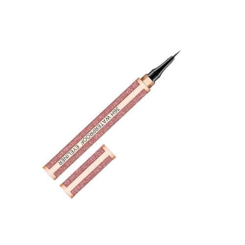 DECORNIJIA Wasserfester Flüssiger Eyeliner Rotkoralle Orangeton Schnell Trocknender Präziser Augen Make Up Stift Geschmeidiger Wasserfester Liquid Liner für Definierte Konturen Einfach von DECORNIJIA