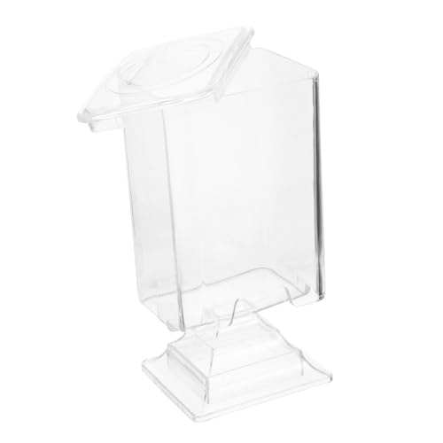 DECORNIJIA Wattepad-behälter Für Make-up Quadratischer Wattehalter-organizer Transparenter Badezimmerkanister Spender Für Kosmetik-pads Aufbewahrungsbox Für Schminktisch von DECORNIJIA