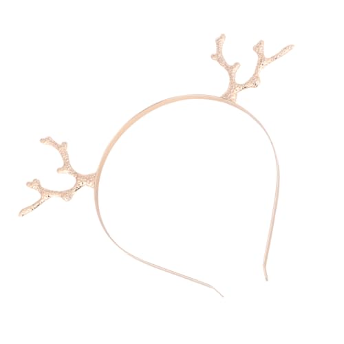 DECORNIJIA Weihnachtliches Hirschgeweih Stirnband aus Metalllegierung Festlicher Haarreif für Mädchen Robustes Party Accessoire für Weihnachtsfeiern Karneval Cosplay und Fasching von DECORNIJIA