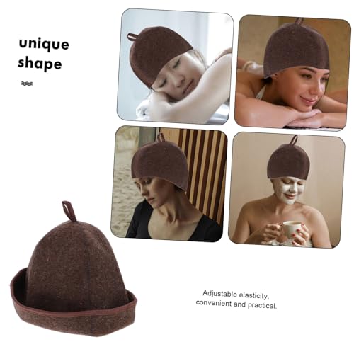 DECORNIJIA Wollfilz Sauna Hut für Damen und Herren Komfortable Saunamütze mit Wärmedämmung und Feuchtigkeitsaufnahme Weiche Strapazierfähige Kopfbedeckung Optimaler Schutz vor Überhitzung von DECORNIJIA