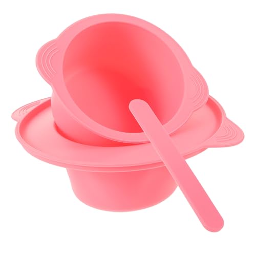 DECORNIJIA mischschüssel Hochtemperaturbeständig Wax Melting Container mit Rührstab für DIY Gesichtsmaske und Wachs Zubehör Faltbar Leicht zu Reinigen Perfektes Geschenk Wiederverwendbar von DECORNIJIA