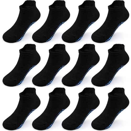 DECOVICI Stoppersocken Kinder 12 Paar, Kleinkinder Baby Rutschsocken mit Griffen Jungen Mädchen 1-7 Jahre ABS Rutschfeste Multi Farben Antirutsch socken von DECOVICI