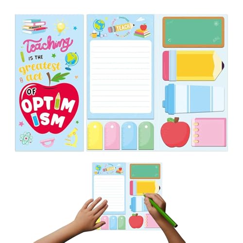 Lehrer Geschenk Set – Praktische Haftnotizen – Einzigartige Designs – Selbstklebend – Hochwertiges Papier – Perfektes Geschenk für Lehrer – 5 verschiedene Größen und Formen Lehrer Geschenk Set – Praktische Haftnotizen – Einzigartige Designs – Selbstklebend – Hochwertiges Papier – Perfektes Geschenk für Lehrer – 5 verschiedene Größen und Formen von DECUIOCC