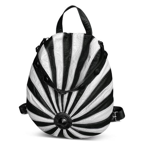 DEEVORCA Rucksäcke für Damen Exquisit Frauen Rucksack Multi Pocket Anti Diebstahl Rucksack Arbeit Rucksack Reise Urlaub Tagesrucksack Schulrucksack Wasserdichtes PU Leder Grau von DEEVORCA