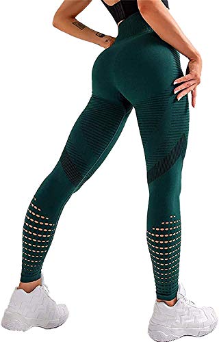 DEEWISH Sporthose Damen, Yoga Hose Sport Leggings Laufhose Tights Lange Blickdicht Yoga Fitnesshose mit Hohe Taille für Workout Gym Jogging von DEEWISH