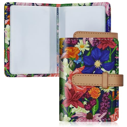 DEEZOMO Kreditkartenetui aus PU-Leder für Damen, kleine RFID-Geldbörse, schmal, 26 Fächer, Leder-Karten-Organizer mit stabilem Knopf, bunte Muster, Farbe 5, Modern DEEZOMO Kreditkartenetui aus PU-Leder für Damen, kleine RFID-Geldbörse, schmal, 26 Fächer, Leder-Karten-Organizer mit stabilem Knopf, bunte Muster, Farbe 5, Modern von DEEZOMO