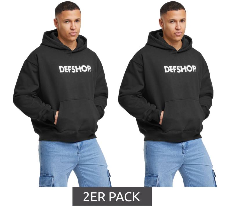 2er Sparpack DEF MERCH Hoodies tiefschwarz von DEF MERCH