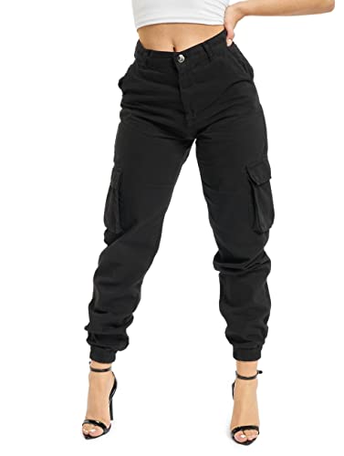 DEF Hosen Damen Cargohosen Schwarz XL von DEF