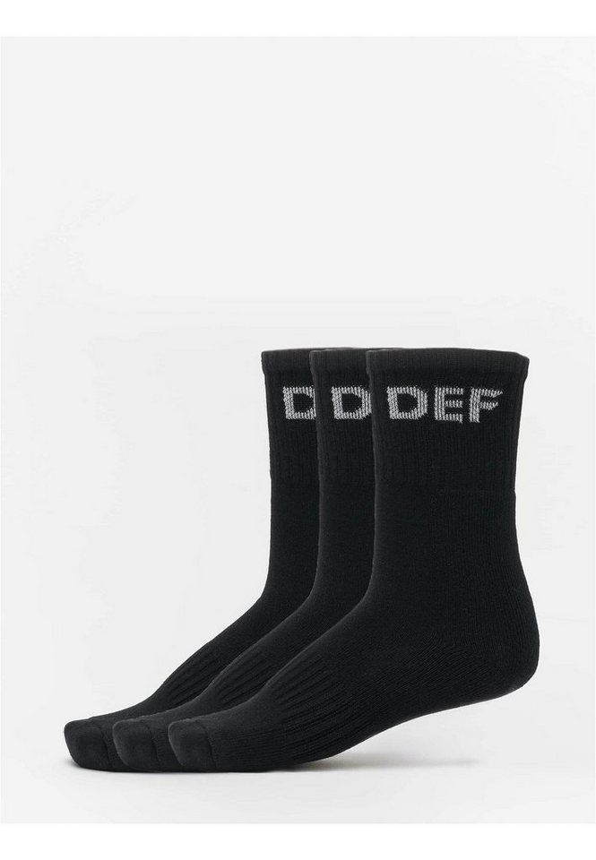 DEF Basicsocken DEF Damen DEF 3-Pack Socks Black (1-Paar) von DEF