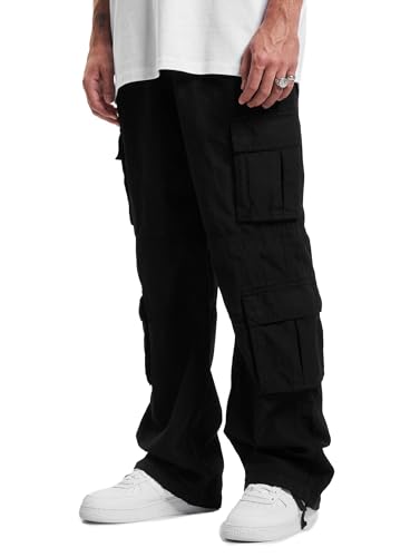 DEF Hosen Herren Cargohosen Schwarz W 38 von DEF