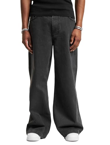 DEF Jeans Herren Loose Fit Jeans Schwarz 32 von DEF