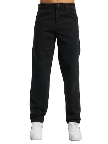 DEF Jeans Herren Loose Fit Jeans Schwarz 38 von DEF