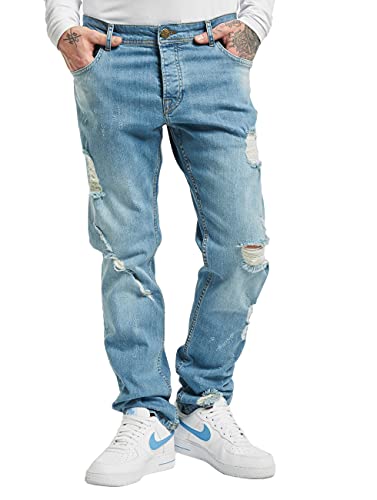 DEF Jeans Herren Slim Fit Jeans Blau W 32 von DEF