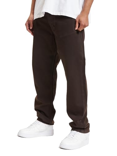 DEF Jeans Herren Straight Fit Jeans Braun 34 von DEF
