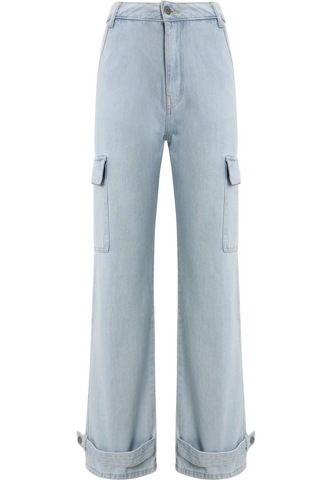 DEF Stoffhose DEF Damen DEF Cargo Pants Denim (1-tlg) von DEF