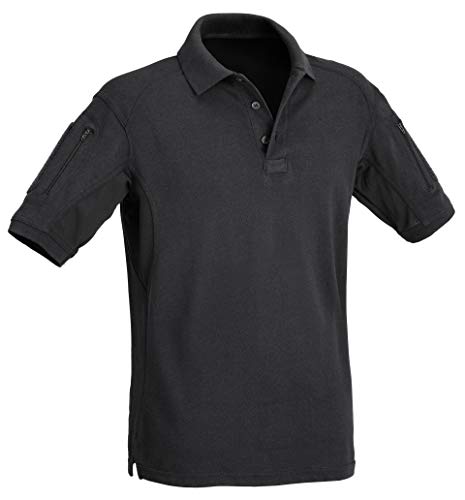 Defcon 5 Poloshirt T Shirt mit Kragen D5-Tactical Polo Shirt kurzarm Schwarz XXL von DEFCON 5