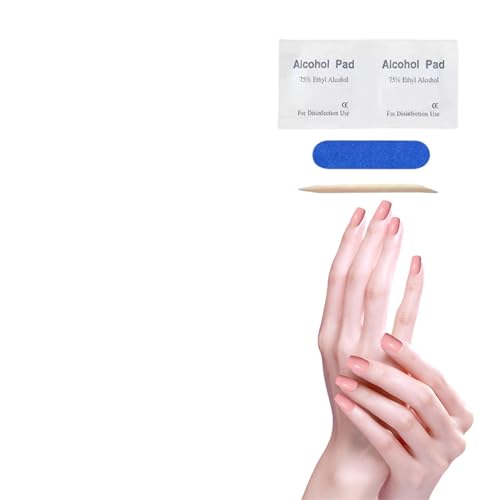 DEFGNOP Nagelfolie Rosa Gel Nagelfolien, Nagelfolie UV Härtend, Gel Nagelfolien Selbstklebend Nail Sticker UV Härtend Dekoration Nageldesign Zubehör von DEFGNOP