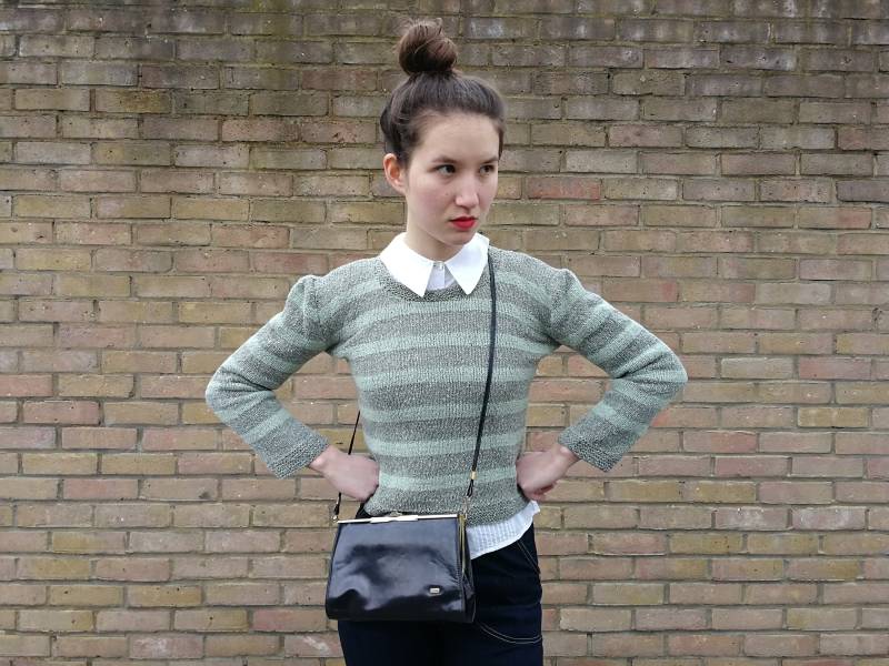 Gestreiften Pullover in Grüntönen Gestreiften Pullover in Grüntönen von DEFINITIVAVINTAGE