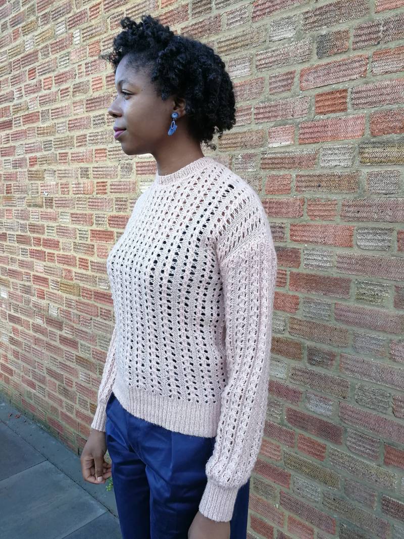 Rosa Offen-strick Pullover Rosa Offen-strick Pullover von DEFINITIVAVINTAGE