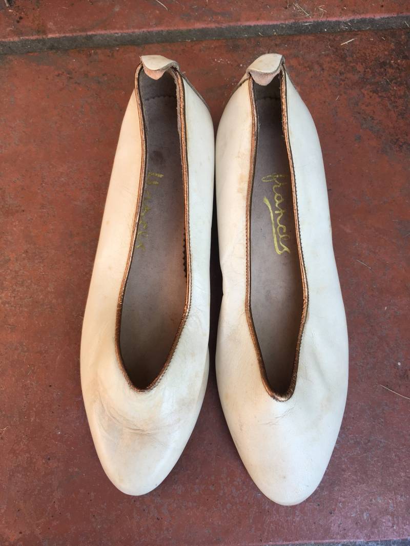 Sehr Einzigartige Ballerina Flats - Schuhe Von Frances Größe 35 Made in Italy Sehr Einzigartige Ballerina Flats - Schuhe Von Frances Größe 35 Made in Italy von DEFINITIVAVINTAGE