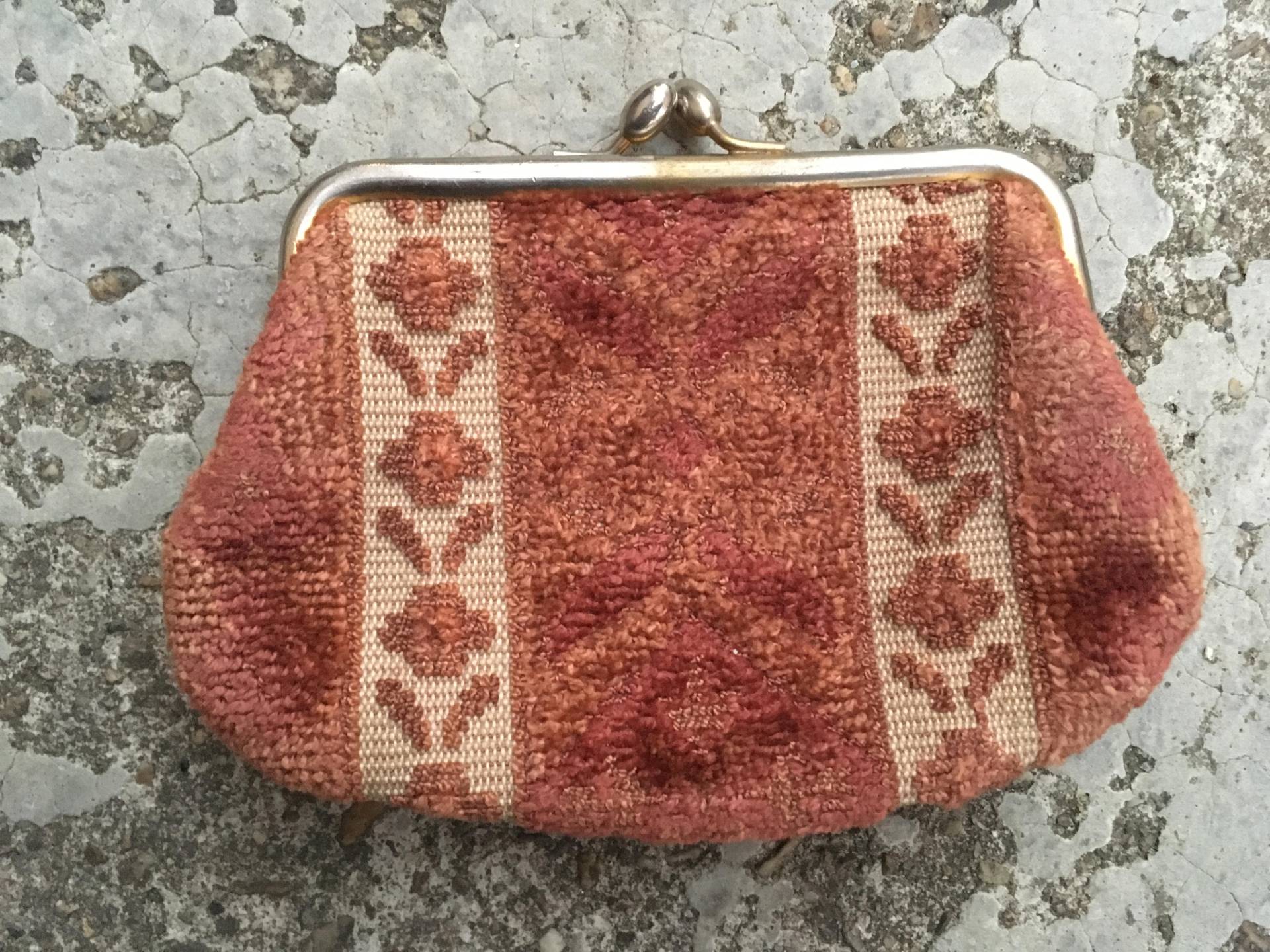 Spongy Jacquard Münzhalter 1930Er Jahre von DEFINITIVAVINTAGE