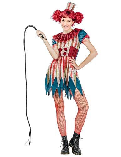 DEGUISE TOI Buntes Clown-Kostüm für Damen Halloween-Clown - Multicolore DEGUISE TOI Buntes Clown-Kostüm für Damen Halloween-Clown - Multicolore von DEGUISE TOI