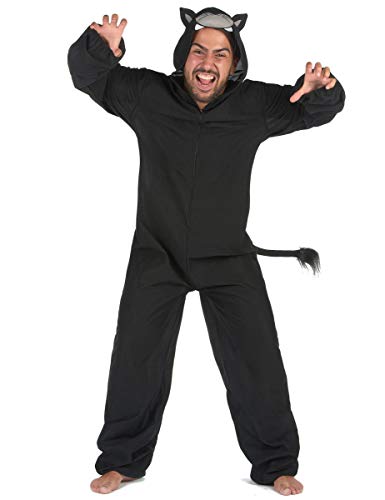 DEGUISE TOI Vegaoo Panther-Kostüm für Herren Tierkostüm schwarz-grau von DEGUISE TOI
