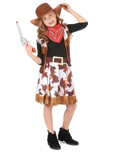 Jadeo - Déguisement Cowboy de l'ouest fille 7/9 ans - Multicolore von DEGUISE TOI