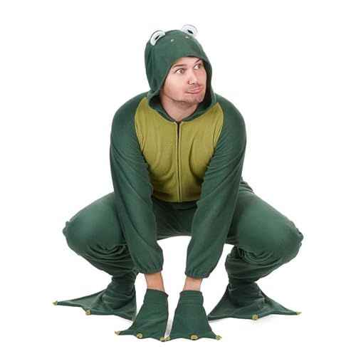 DEGUISE TOI Vegaoo Frosch-Herrenkostüm Tierkostüm grün-Weiss von DEGUISE TOI