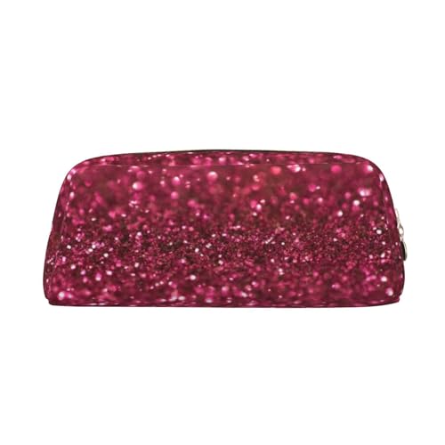 DEHIWI Federmäppchen, glitzernd, rot, glitzernd, Stifttasche, wasserdicht, niedlich, Leder, für Reisen, Kosmetik, Make-up-Tasche, Organizer, Stifthalter für Büro Make-up, gold, Einheitsgröße, von DEHIWI