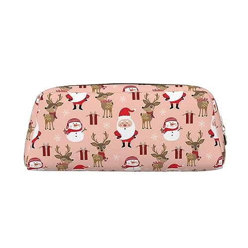 DEHIWI Federmäppchen, niedlich, Weihnachten, Feiertage, Stifttasche, wasserdicht, niedlich, Leder, Bleistifttasche, Reisen, Kosmetik, Make-up-Tasche, Organizer, Stifthalter für Büro Make-up, gold, von DEHIWI