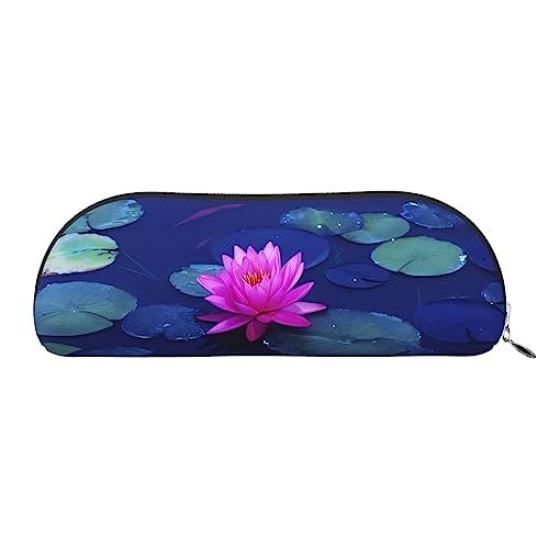 DEHIWI Leder Federmäppchen Wasserdicht Niedlich Bleistift Taschen Bleistift Box Organizer Reise Kosmetik Make-up Tasche Mit Reißverschluss Für Frauen Männer, silber, Einheitsgröße, Reisen von DEHIWI