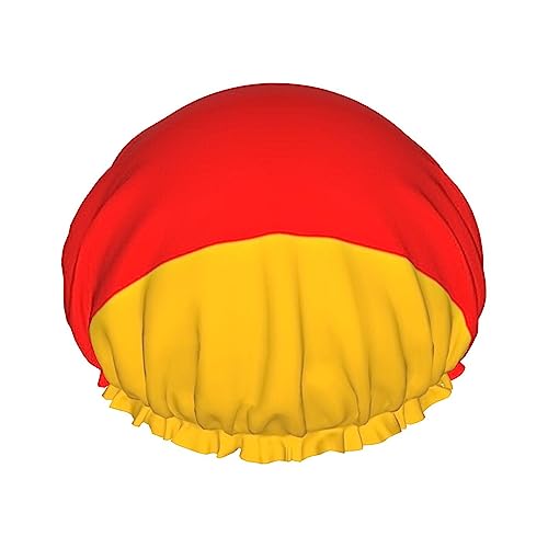 Duschhaube mit Deutschland-Flagge, wiederverwendbar, wasserdicht, Badekappe, Schönheitssalon, Spa, Kappen für Frauen, Mädchen, alle Haare von DEHIWI