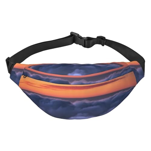 Natural Scenery Bauchtaschen für Damen und Herren, leicht, verstellbar, Umhängetasche, Reise-Gürteltasche für Workout, Laufen, Schwarz , Einheitsgröße von DEHIWI