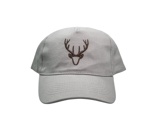 Baseballcap Grau | Hirsch| Cap | Mütze | Kappe | Unisex von DEINDESIGNWERK von DEINDESIGNWERK