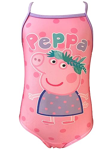 DEINSUPERHELD - KINDERTEXTILIEN Peppa Pig - Badeanzug für Mädchen - Swimsuit für Girls (as3, Alpha, Numeric_110, Numeric_116) von DEINSUPERHELD - KINDERTEXTILIEN