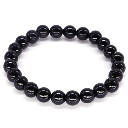 DEJIN 8 mm Kristall-Naturstein-Armbänder für Herren und Damen, Türkis, Achat, Lapisli, Jaspis, Quarz, Tigerauge, Liebhaber, Geschenk, Stein von DEJIN