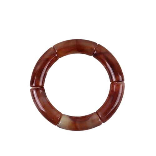 Geometrische Perlenarmbänder aus Kunstharz, Acryl, Bambusrohr, Armreif, Armbänder für Frauen, Valentinstagsgeschenk, Stein von DEJIN