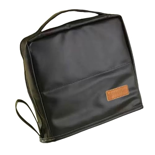 Stehende Make-up-Tasche, große Kapazität, Reise-Kosmetiktasche, PU-Leder, wasserdichte Kulturbeutel für Damen, tragbare Reise-Make-up-Tasche mit Griff und Trennwand, Schwarz【Verbesserter wasserdichter von DEJIN