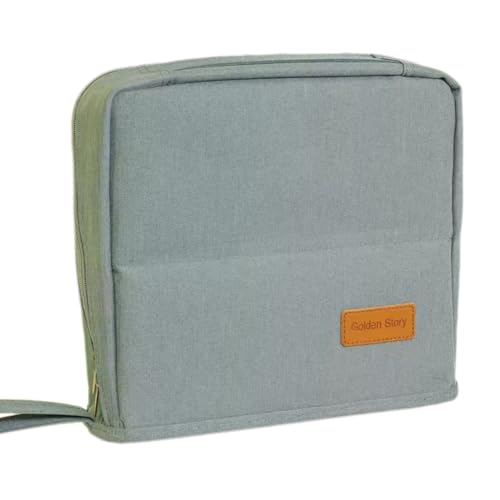 Stehende Make-up-Tasche, große Kapazität, Reise-Kosmetiktasche, PU-Leder, wasserdichte Kulturbeutel für Damen, tragbare Reise-Make-up-Tasche mit Griff und Trennwand, helles cyan, Großes von DEJIN