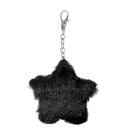Auto Keyring Rucksack Dekoration Plüsch Fünf Punkte Sterncharme Schlüsselanhänger Schöne Plüsch Ornament Anhänger Tasche Charm Netter Fünf Punkte Sternschlüsselkettenfürfe von DEKKRYNFV