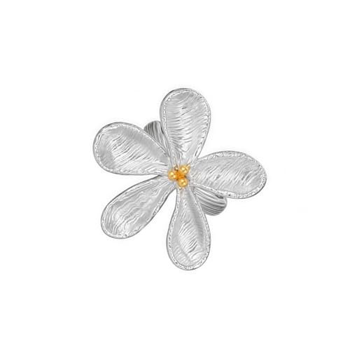 DEKKRYNFV Einzigartige Geometrische Blumenbandringe Styles Statement Stücke Für Trendige Lässige Formale Anlässe Verstellbare Minimalisten Fingerringe von DEKKRYNFV