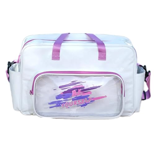 DEKKRYNFV Großkapazität Wasserdichte Trainingsbeutel Leichter Sport Für Fitnessstudio Essentielle PVC Schulter Reisefreundliche Design Trainingstaschen von DEKKRYNFV