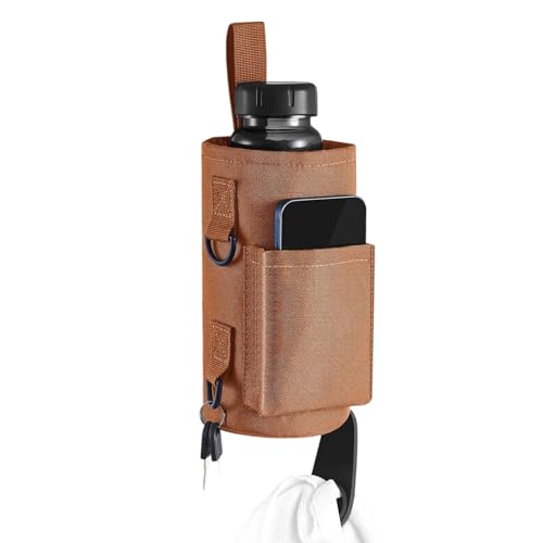 DEKKRYNFV Magnetischer Fitnessstudio Wasserflaschenhaltertasche Starker 900D Oxford Stoff Mit Mehreren Fächern Und Verstellbarer Schultergurt Für Fitnesszubehör Flaschenhalter von DEKKRYNFV