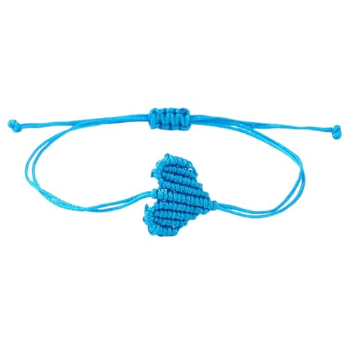 DEKKRYNFV Romantik Twine Cord Armbänder Böhmian Geflochtenes Herzmuster Unisex Liebes Handgefertigtes Paar Schmuck Zubehör Romantik Geschenk Armband von DEKKRYNFV